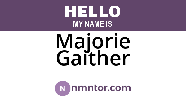 Majorie Gaither