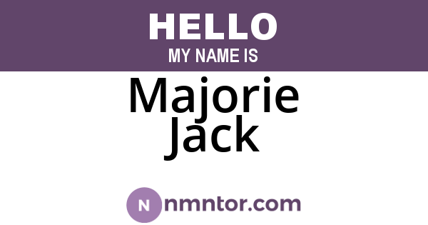 Majorie Jack