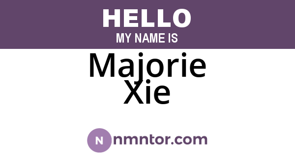 Majorie Xie