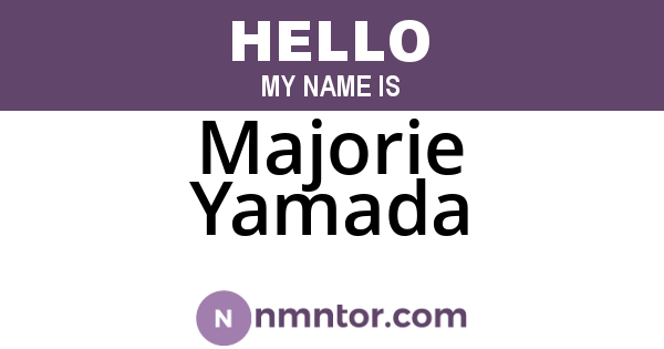 Majorie Yamada