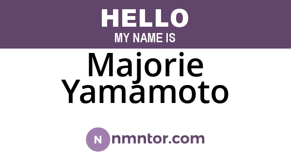 Majorie Yamamoto