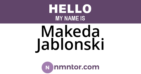 Makeda Jablonski