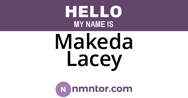 Makeda Lacey