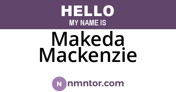 Makeda Mackenzie