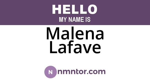 Malena Lafave