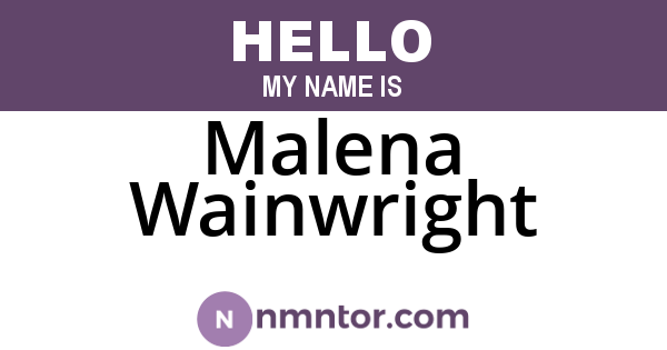 Malena Wainwright