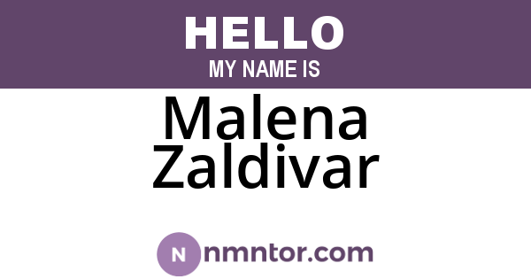 Malena Zaldivar