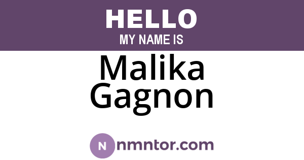 Malika Gagnon