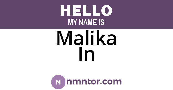 Malika In