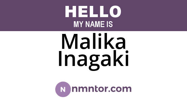 Malika Inagaki