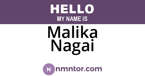 Malika Nagai