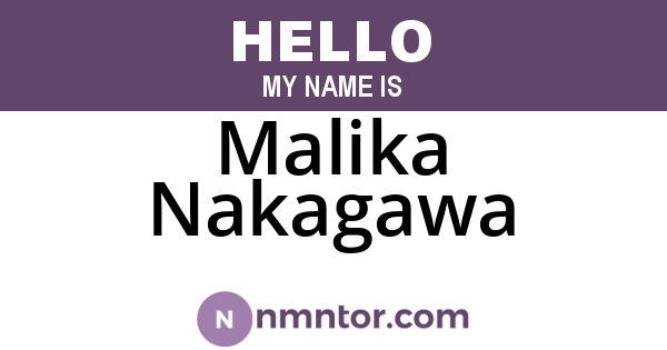 Malika Nakagawa
