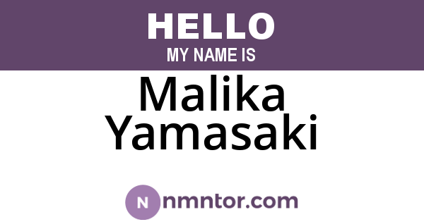 Malika Yamasaki