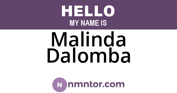 Malinda Dalomba