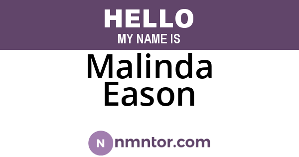 Malinda Eason