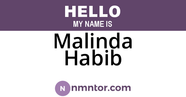 Malinda Habib