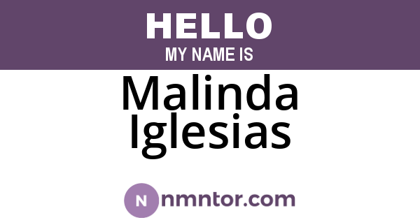 Malinda Iglesias