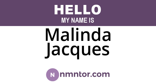 Malinda Jacques