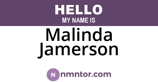 Malinda Jamerson