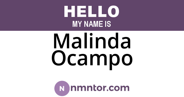 Malinda Ocampo
