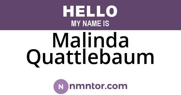 Malinda Quattlebaum