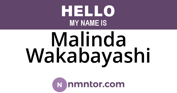 Malinda Wakabayashi
