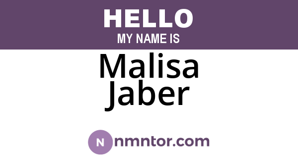 Malisa Jaber