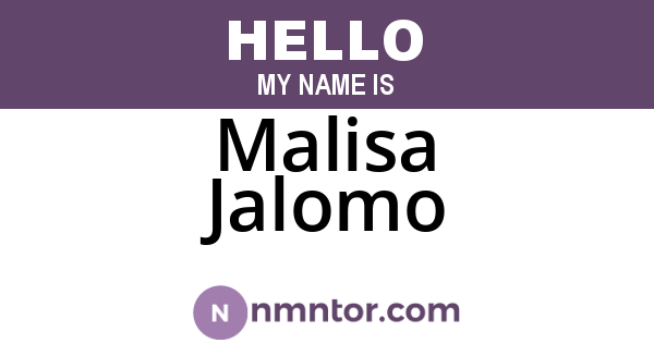Malisa Jalomo