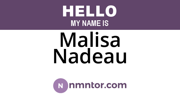 Malisa Nadeau