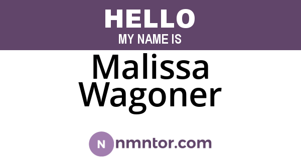 Malissa Wagoner