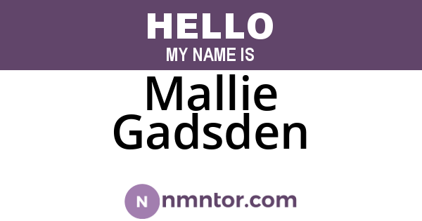 Mallie Gadsden