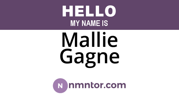 Mallie Gagne