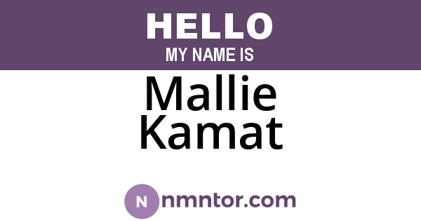 Mallie Kamat