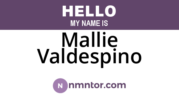 Mallie Valdespino