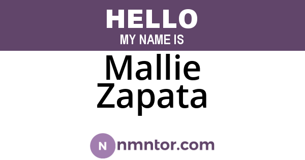 Mallie Zapata