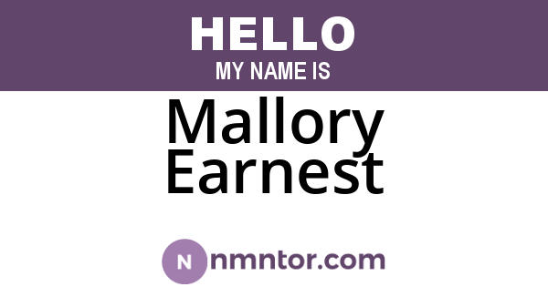 Mallory Earnest