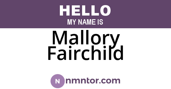 Mallory Fairchild