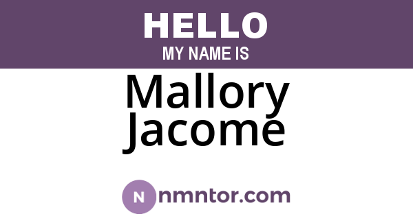 Mallory Jacome