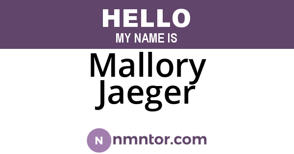 Mallory Jaeger
