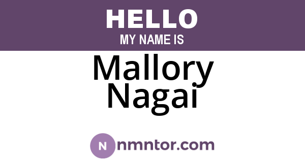 Mallory Nagai