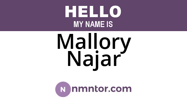 Mallory Najar