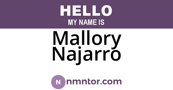 Mallory Najarro