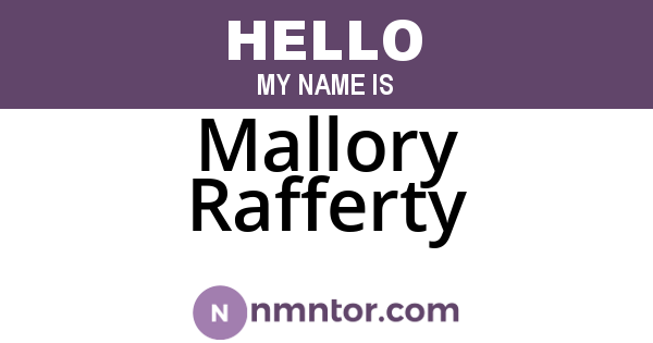 Mallory Rafferty