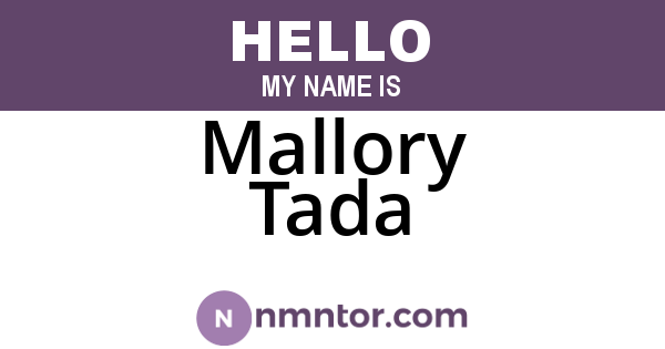 Mallory Tada