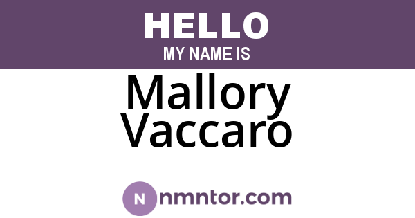 Mallory Vaccaro