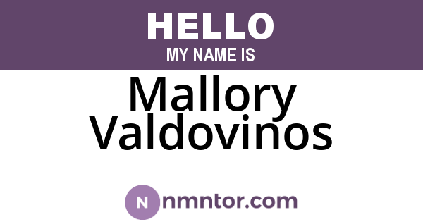 Mallory Valdovinos