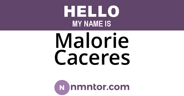 Malorie Caceres