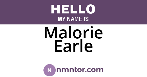 Malorie Earle