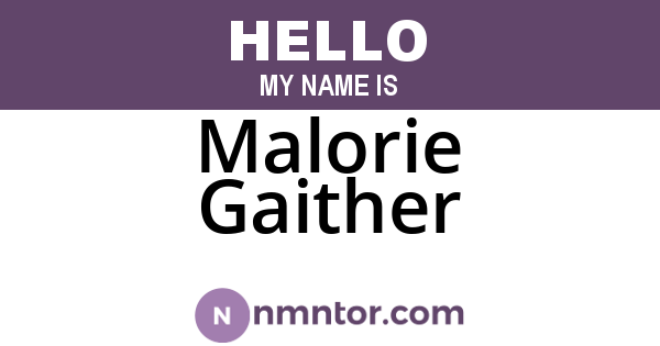 Malorie Gaither