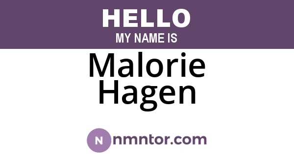 Malorie Hagen